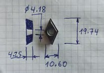 AL12-P30 CUCHILLA SOLDADA IZQUIERDA 3/4 SANDVIK