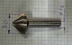 IZ44087 FRESA FRONTAL ACABADO HSS 1Z ALUMINIO D3  d8  L60   I12 IZAR PARA PERFILES REF 4412