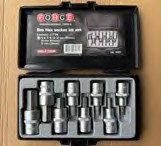 Jgo de dados allen force 4091 de 5-17mm mando 1/2 de 8 pzas FORCE 05993