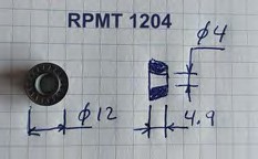 INSERTO RPMT1204MOE-JS VP15TF MITSUBISHI