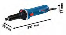 ESMERIL RECTO / RECTFICADORA DE MATRIZ GGS 30 LS 7.000 - 33.000 RPM PARA EJE 1/4 750W BOSCH
