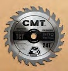 DISCO SIERRA CIRCULAR CMT ACE.INOX./CARB.TUNGT 7 1/4" (185MM) X16MM 24T