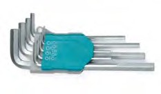 LLAVES EN JUEGO HEXAGONALES INDUSTRIAL TOTAL 9 PZ 1.5 10MM BRAZO LARGO C/DISPENSADOR
