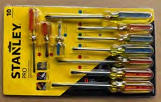 JGO. DESTORNILLADORES STANLEY 10PZS STHT69172 STANLEY 4D20818