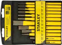 JGO 6 BOTADORES 1/16 A 1/4" MAS 6 CINCELES 1/4 A 5/8 STANLEY