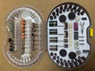 JGO. ACC. P. PULIR BURS. PIEDRAS Y FELPAS 276PCS PDM276 VASTAGO DE 1/8" UYUSTOOLS